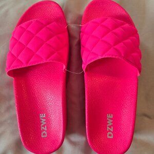 Pink platform sandals size 6 new and unused